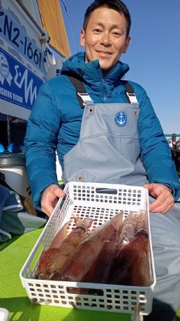 12月17日 ヤリイカ船で