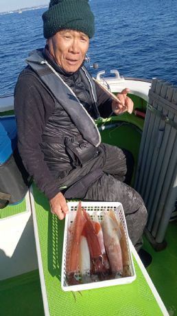 12月17日 ヤリイカ船で