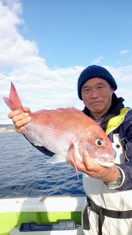 12月16日 マダイ船で