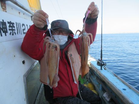 スルメ2点掛けも。