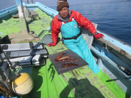 スルメ、4点掛けも。