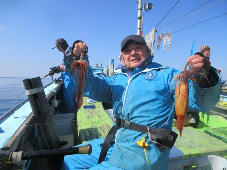 スルメ、2点掛けも。