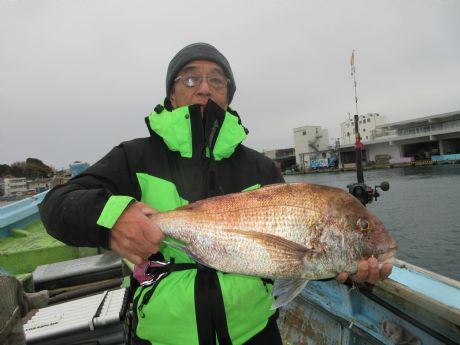 ヤリイカ餌で、マダイGt。