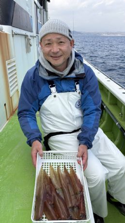 12月2日 ヤリイカ船で