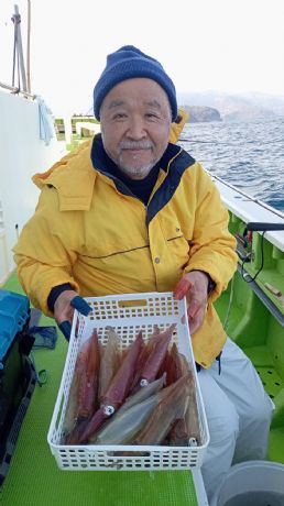 12月1日 ヤリイカ船で