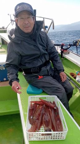 12月3日 ヤリイカ船で