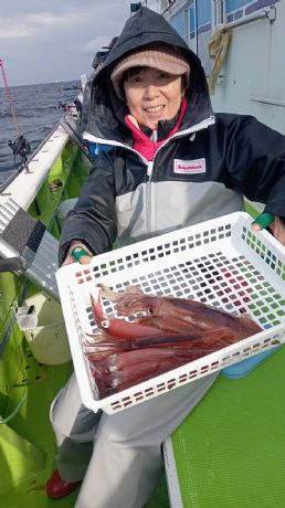 12月3日 ヤリイカ船で