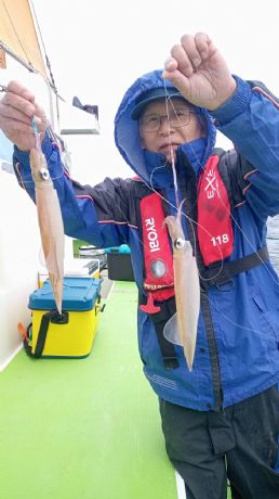 12月3日 ヤリイカ船で