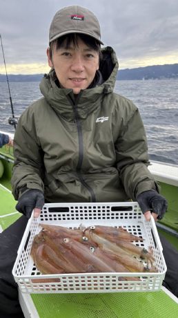 12月13日 ヤリイカ船で