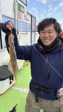 12月13日 ヤリイカ船で