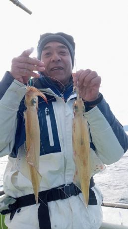 12月13日 ヤリイカ船で