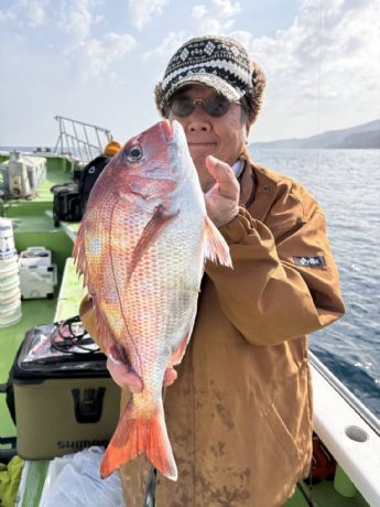 2月24日 マダイ船で