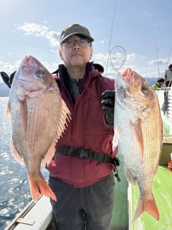 3月1日 マダイ船で