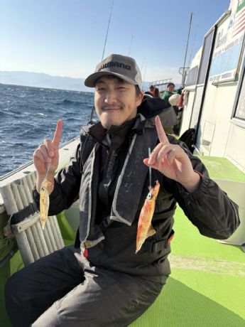 12月8日 ヤリイカ船で