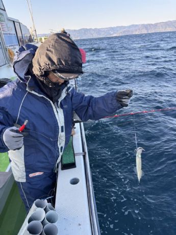 12月8日 ヤリイカ船で