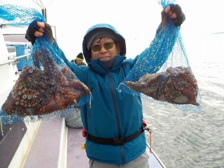 12/13(土)2回目の挑戦で1.7kg含む5杯ゲット・尾崎さん