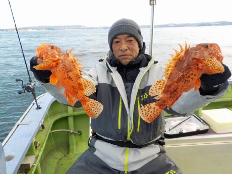 1/31(土)初挑戦で36cm含む3尾ゲット・下平さん