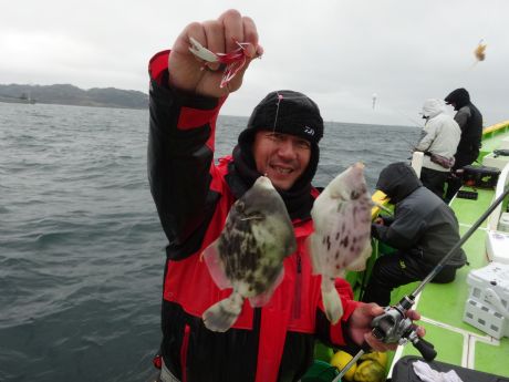 12/14☆カー坊さんダブル 釣果19枚大健闘ヽ(^o^)