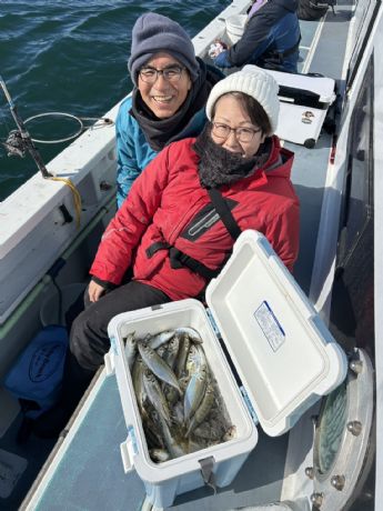 5日 午前アジ船にて★
