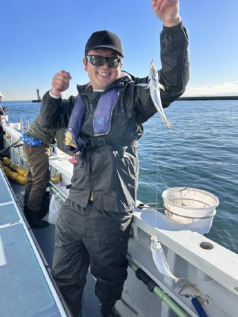 5日 午前アジ船にて★