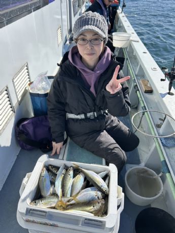 5日 午前アジ船にて★