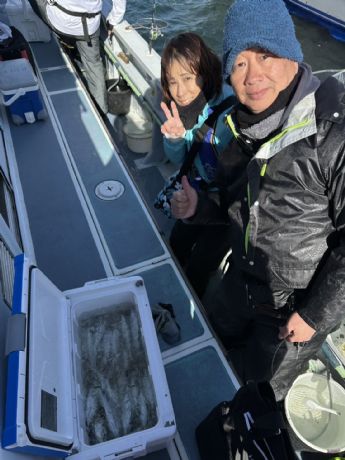 12日 ライトアジ船にて★