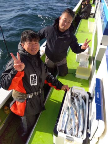 8日 ショートタチウオ船にて★