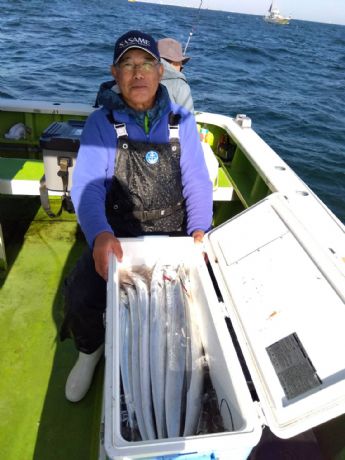 8日 ショートタチウオ船にて★