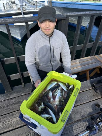 16日 アジ船にて★