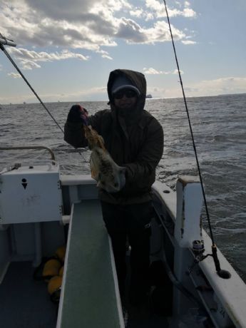 25日 カワハギ&アオリイカ船にて★