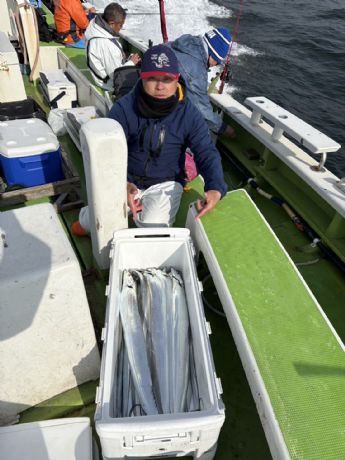 14日 ショートタチウオ船にて★