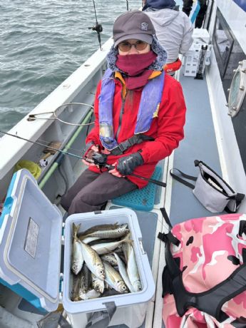 13日 ライトアジ船にて★