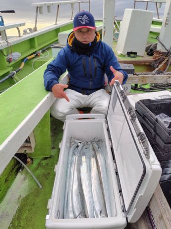 13日 ショートタチウオ船にて★