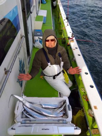 16日 ショートタチウオ船にて★