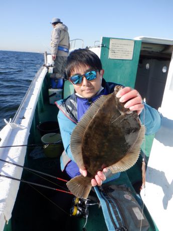 2026・1・24・真子ガレイ42、5cm。