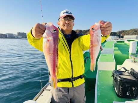 11/30 岡田さん、良型41cm混じりでアマダイ9尾ゲット♪