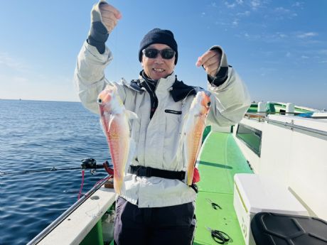 12/11 別府さん、中型サイズ一荷釣りも有りアマダイ8尾ゲット♪