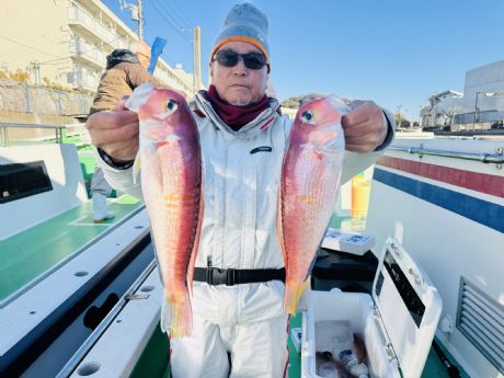 12/11 初澤さん、良型混じりでアマダイ8尾ゲット♪