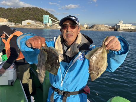 12/16 長尾さん、カワハギ21枚ゲット♪