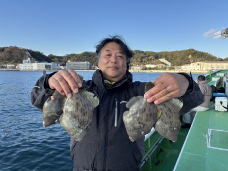 12/16 宮下さん、カワハギ19枚ゲット♪