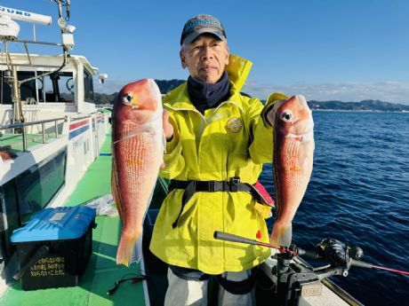 12/16 大曽根さん、ナイスサイズの大型44cm含みアマダイ5尾ゲット♪