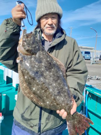 2月21日3,5`大ビラメが釣れる! !